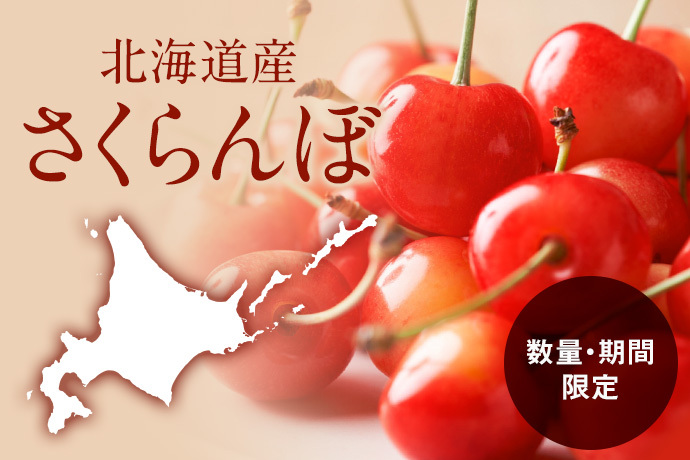 北海道山形県産さくらんぼ 数量・期間限定
