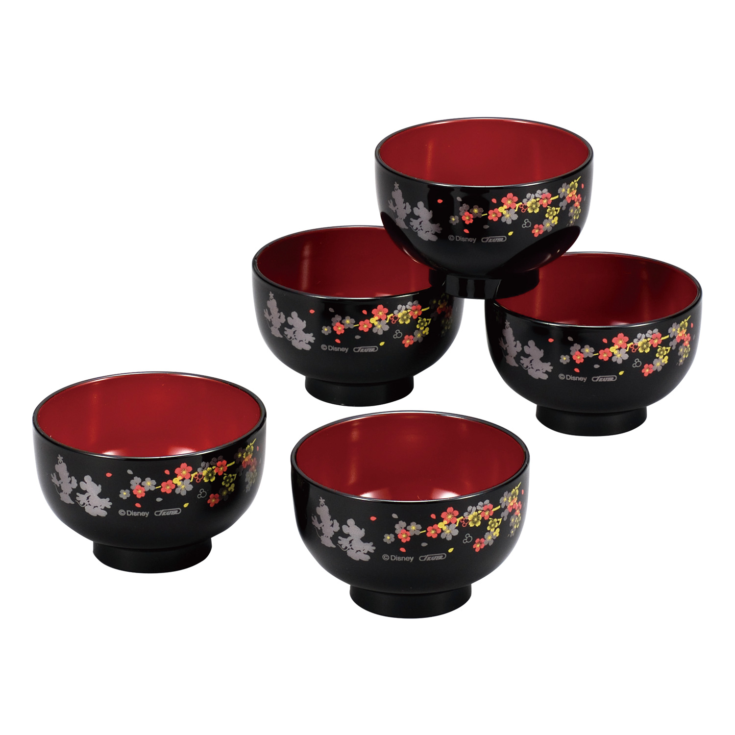 ミッキー サクラジャパネスク 汁椀5客揃｜カタログギフトのリンベル[公式] 