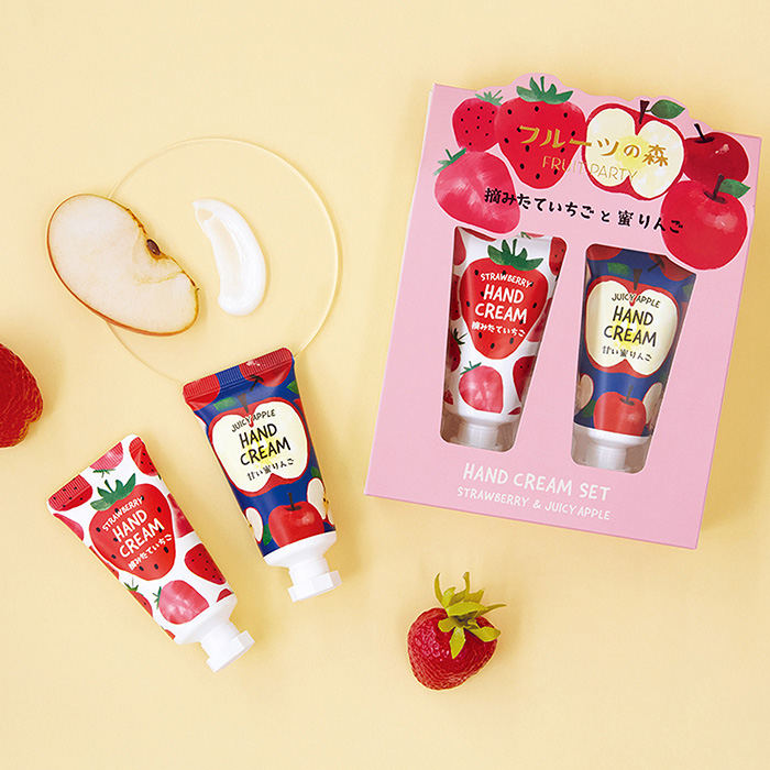 フルーツの森] ハンドクリームセット（いちご・りんご）｜カタログ