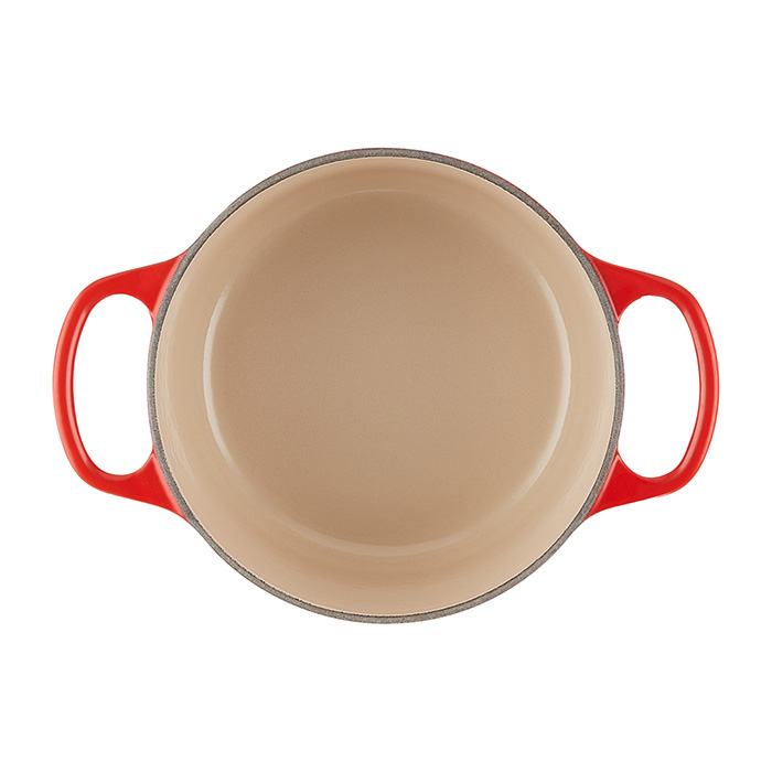 ル・クルーゼ　シグニチャーココット・ロンド　ブライダルセット　チェリーレッド ル・クルーゼ] シグニチャー ココット・ロンド 16cm（1～2人分