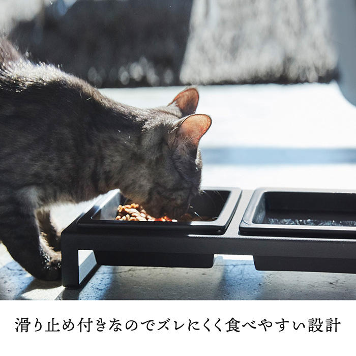 　ペットフードボウルセット　ブラック