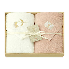 今治謹製　極上タオルｓｕｐｅｒｉｏｒ　慶賀タオルセットＢ　桃