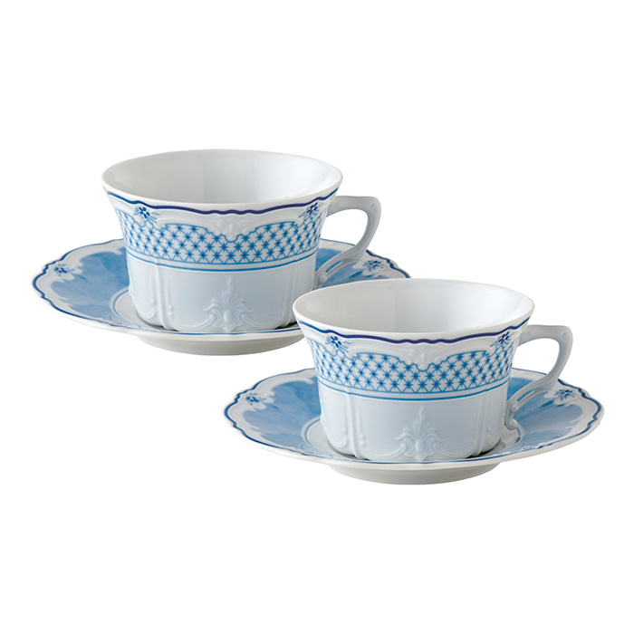 フッチェンロイター　エステール ＆ブルー 食器セット ペアマグ プレート　新品 フッチェンロイター エステール プレートペア SE4-155-3 テーブル