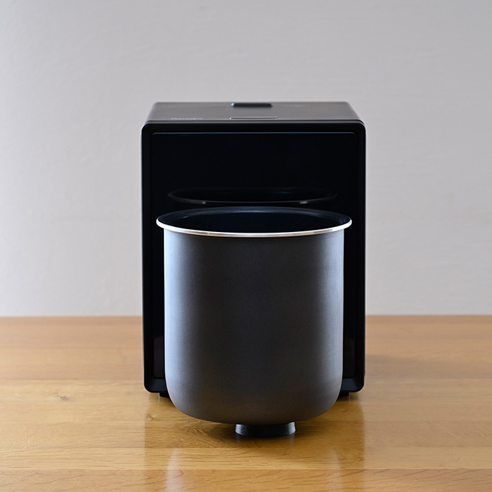 山善 キューブ型炊飯器 5.5合 ブラック