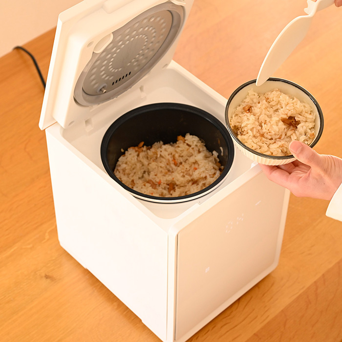 山善] キューブ型炊飯器 5．5合 ホワイト｜カタログギフトのリンベル