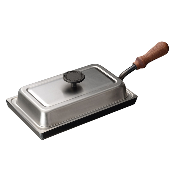 　【長寿祝いオリジナルサービス付き】オークス　大人の鉄板　鉄板小　蓋付き　ナイフフォークセット