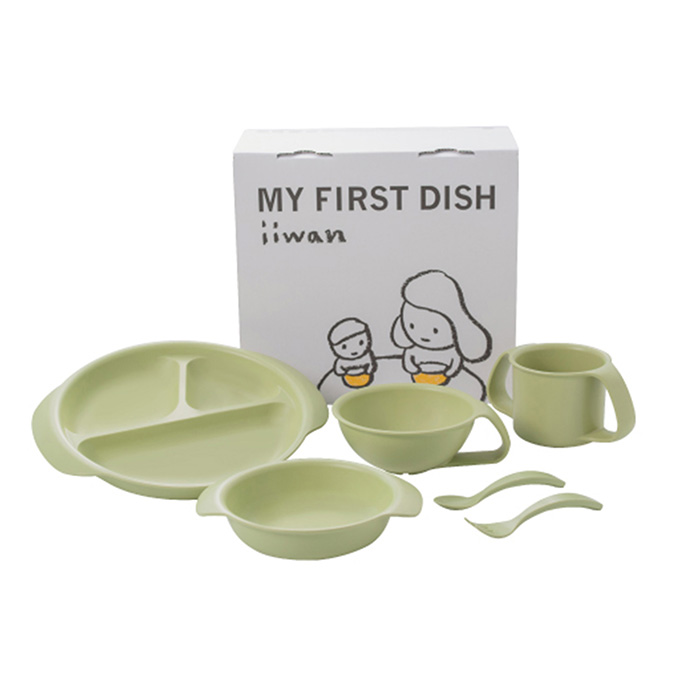 〈iiwan〉キッズ食器セット グリーン 〈iiwan〉キッズ食器セット グリーン