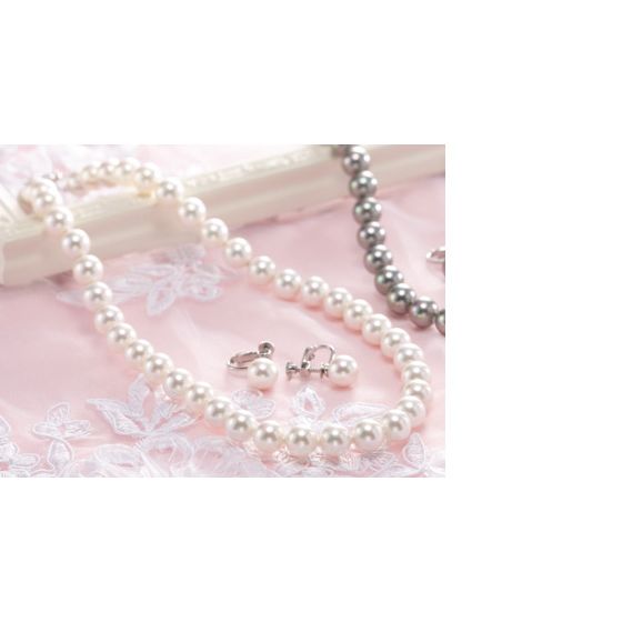 カンサイセレクション 真珠 ネックレス イヤリング 冠婚葬祭