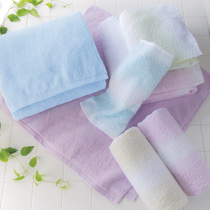 日本の極み] おぼろタオルセットA ブルー｜カタログギフトのリンベル