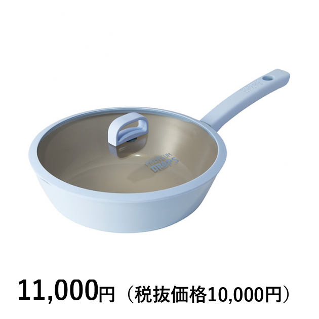 フライパン 28cm DEEP 【ガラスリッドセット】[オーク