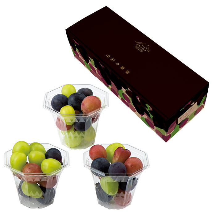 日本の極み 【敬老の日カードなし】南陽市産 ぶどう詰合せカップ(お届けは9月5日~9月30日)