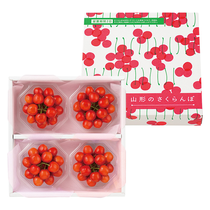山形の極み　佐藤錦４００ｇ（１００ｇ×４）［ダイヤパック詰］（お届けは５月１５日～５月３１日）