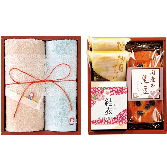 名入れギフト 今治タオル 和菓子詰合せｂ カタログギフトのリンベル 公式
