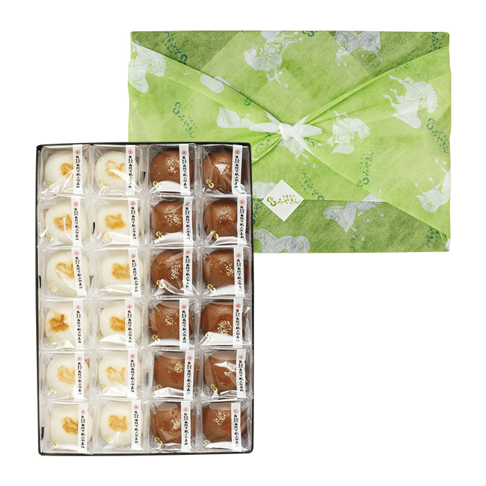 ｊａｌふるさとの大切にしたい逸品 青森県上北郡七戸町 お菓子のみやきん 駒饅頭２４個入 カタログギフトのリンベル 公式