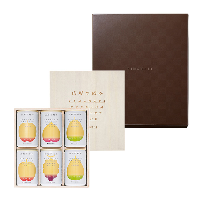 カタログギフト プレゼンテージ ビオラ+e-Gift(結婚引出物・結婚内祝い)+山形の極み 山形県 プレミアムデザートジュース 6缶入