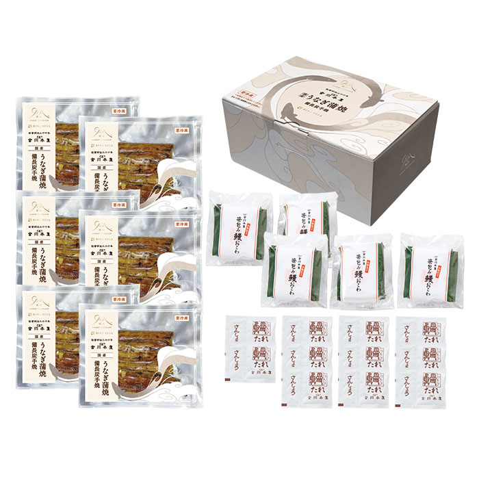 日本の極み　　つきじ宮川本廛うなぎ蒲焼詰合せ　５４０ｇ（鰻おこわ５００ｇ）