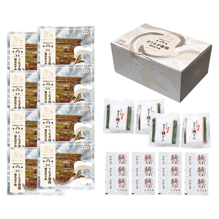 日本の極み　　つきじ宮川本廛うなぎ蒲焼詰合せ　７２０ｇ（鰻おこわ４００ｇ）