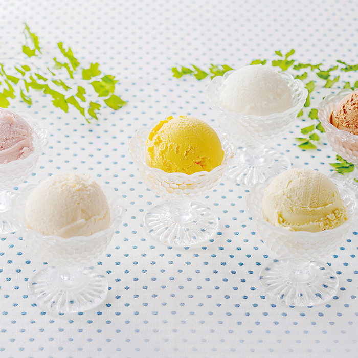 〈MILK CROWN〉北海道くんねっぷ牛乳ジェラート6種セット 〈MILK CROWN〉北海道くんねっぷ牛乳ジェラート6種セット