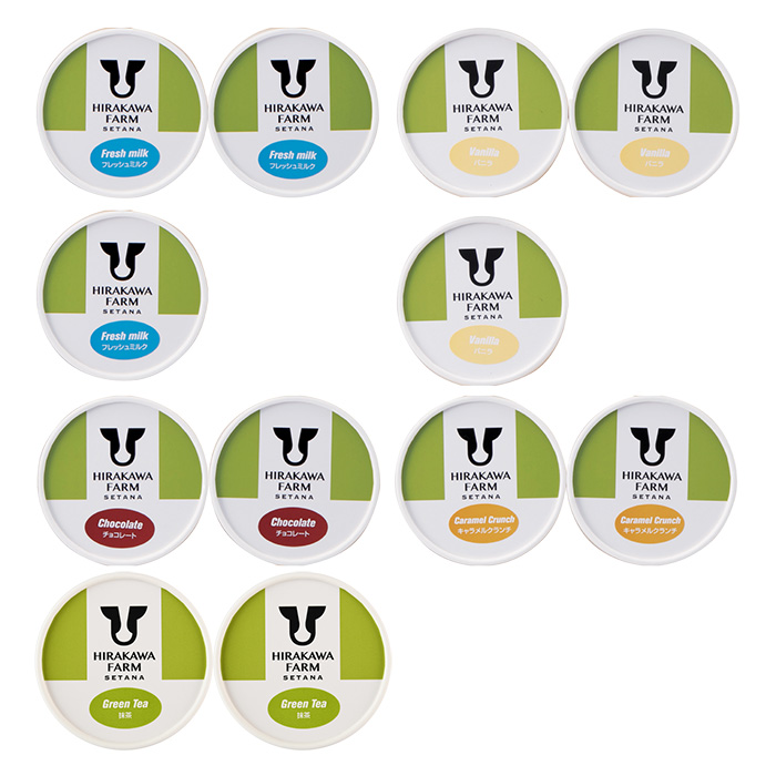 ひらかわ牧場　〈北海道からの福音〉　５種のアイス詰合せ