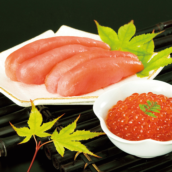 〈丸鮮道場水産〉無着色たらこ・いくら醤油漬 〈丸鮮道場水産〉無着色たらこ・いくら醤油漬