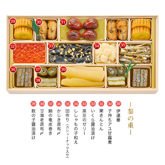 日本の極み　【五万石本店】特撰おせち　三段重