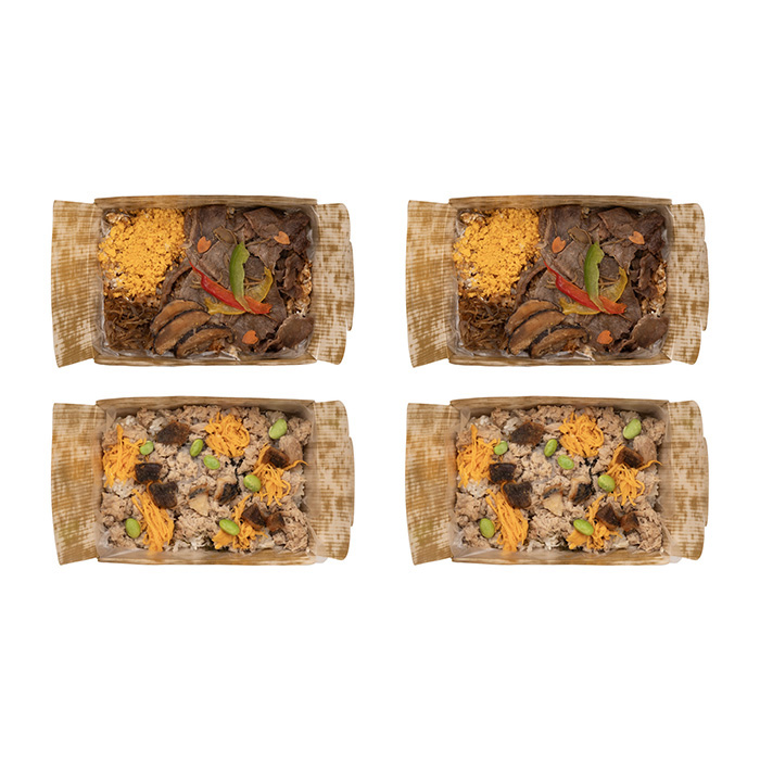 クールフーズＨＡＮＡ　豊後牛しぐれ飯・鮪そぼろ蒸しすし