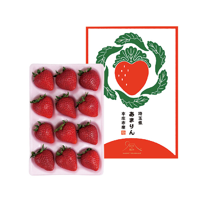 日本の極み　　埼玉県本庄市産　いちご（あまりん）３８０ｇ　（お届けは１２月２０日～３月３０日）