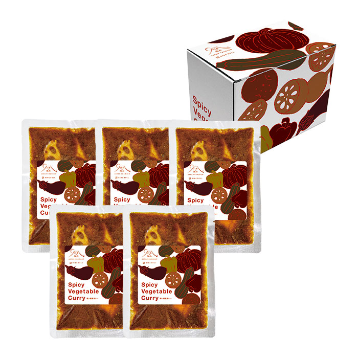 日本の極み 辛い野菜カレー 900g(180g×5)