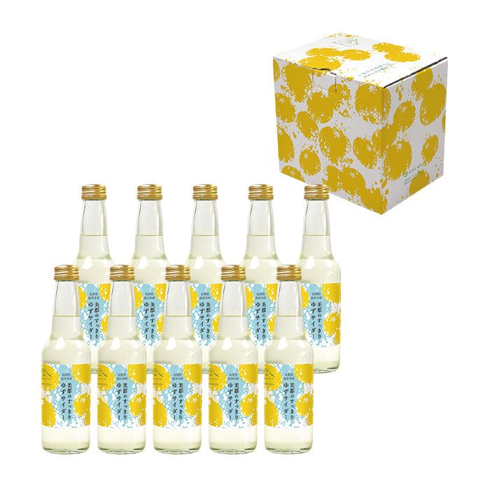 日本の極み　島根県　益田市産　美都のすっきり　ゆずサイダー２５０ｍｌ　１０本