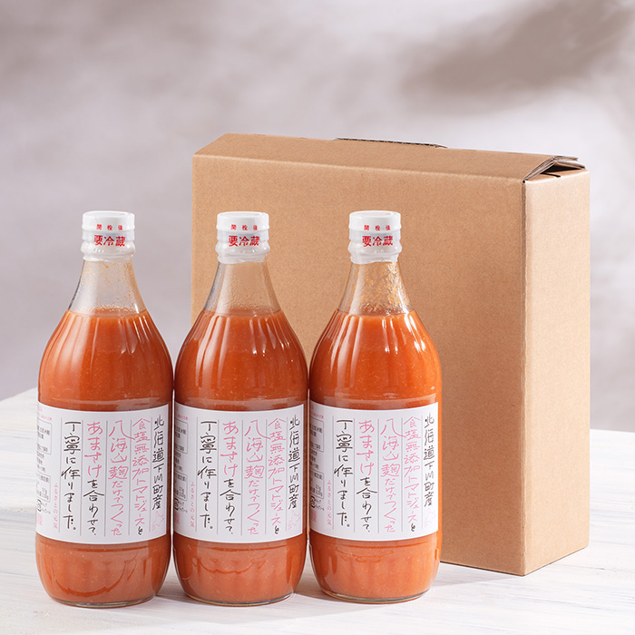 下川町農産物加工研究所 〈北海道からの福音〉【北海道下川町】トマト飲料ふるさとの元気八海山の甘酒ブレンド500ml