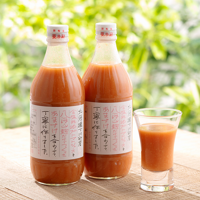 下川町農産物加工研究所 〈北海道からの福音〉【北海道下川町】トマト飲料ふるさとの元気八海山の甘酒ブレンド500ml