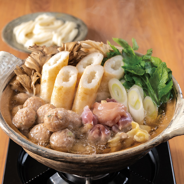 比内地鶏きりたんぽ鍋と稲庭うどんセット(約3~4人前) 比内地鶏きりたんぽ鍋と稲庭うどんセット(約3~4人前)