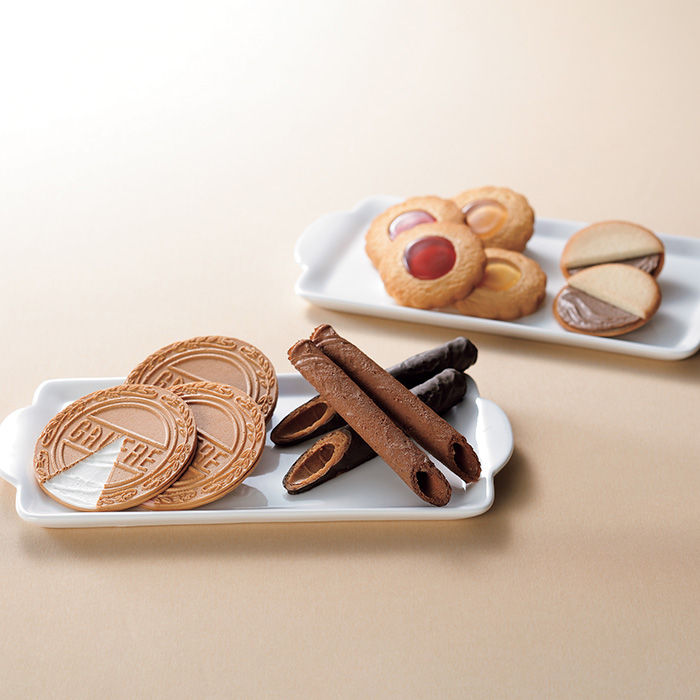 神戸風月堂 ゴーフルセット