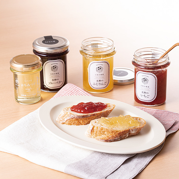 長野県産ジャムとはちみつ4本セット 長野県産ジャムとはちみつ4本セット