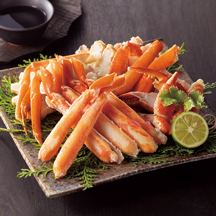 ボイルずわいがにカット