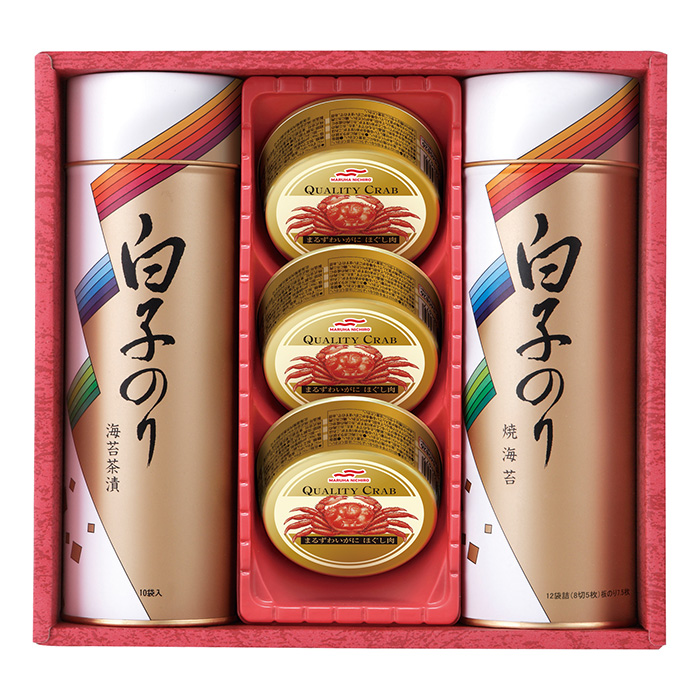 白子のり　海苔・かに缶詰合せ