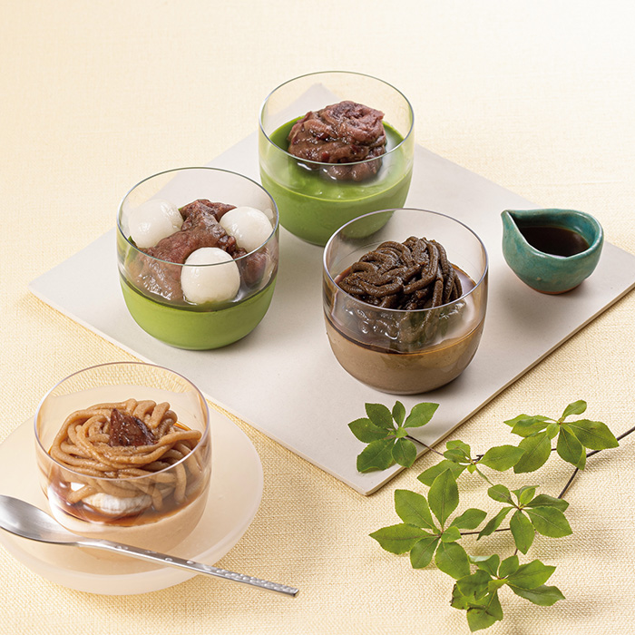 宇治茶プリンと栗ときな粉プリン詰合せ 宇治茶プリンと栗ときな粉プリン詰合せ