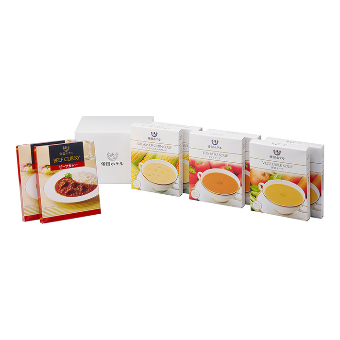 帝国ホテル　温冷タイプスープセット　カレー＆温冷タイプスープセット