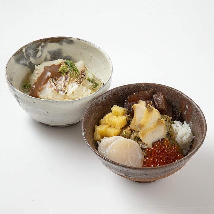 〈あそらの茶屋〉海饌丼・鯛茶漬詰合せ
