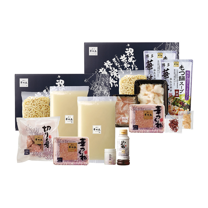 サーラのおすすめ　博多華味鳥　水たき・もつ鍋セット