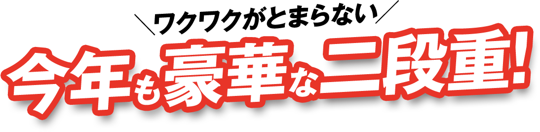 \ワクワクがとまらない/今年も豪華な二段重!