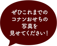 ぜひこれまでのコナンおせちの写真を見せてください！
