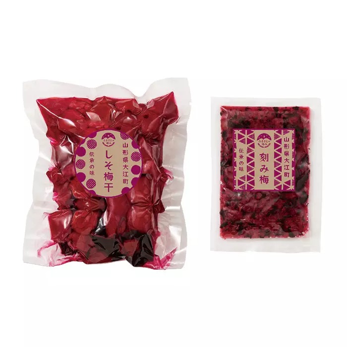 山形県 伝承の味 しそ梅干しと刻み梅 各１袋
