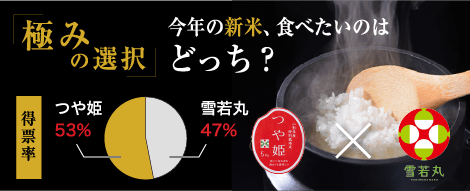 「極みの選択」今年の新米、食べたいのはどっち？