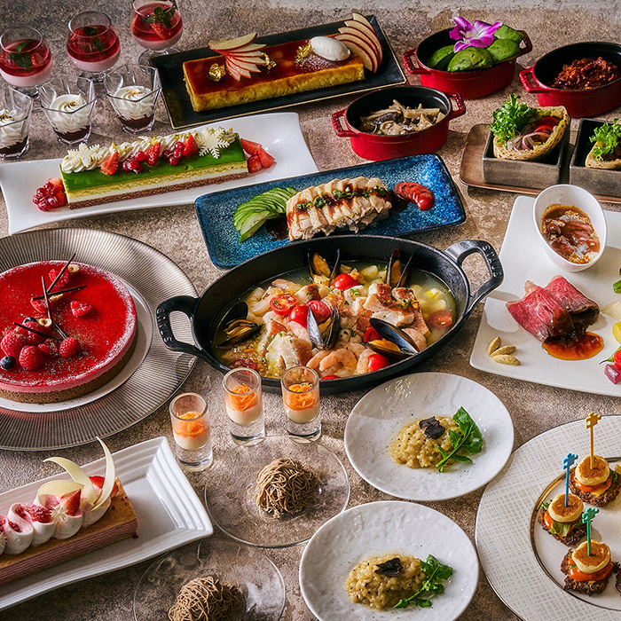 　［東京・品川］品川プリンスホテル　リュクス　ダイニング　ハプナ　ディナー３名