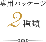 専用パッケージ2種類