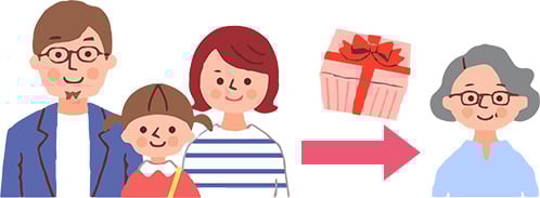 お子さまと一緒にお母さん、お義母さんへ贈る