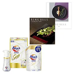 カタログギフト　あたか（安宅）＆ビーナスコース（香典返し・法要引出物用）＋花王　アタックＺＥＲＯワンハンドギフト