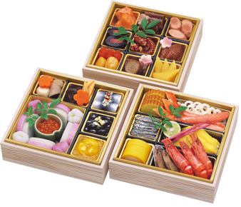 ［味の浜藤］おせち「佳味」一段重お重付イメージ