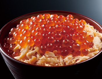 ［冨茂登］いくら醤油漬けと時鮭の焼きほぐしイメージ